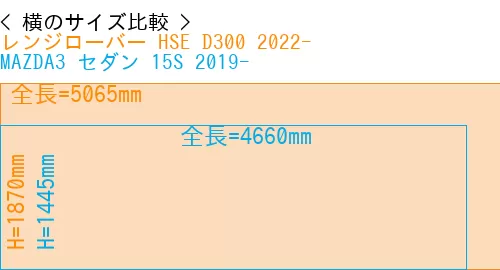 #レンジローバー HSE D300 2022- + MAZDA3 セダン 15S 2019-